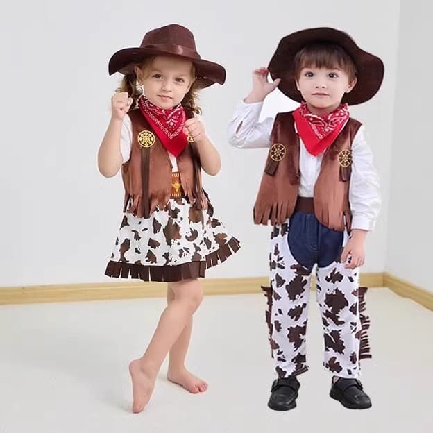 จาก กทมชุดคาวบอยเด็กโต คาวเกิร์ลเด็กโต cowboy girl costume Cowboy Kid cowboy cosplay คาวบอย เด็ก รูปที่ 2