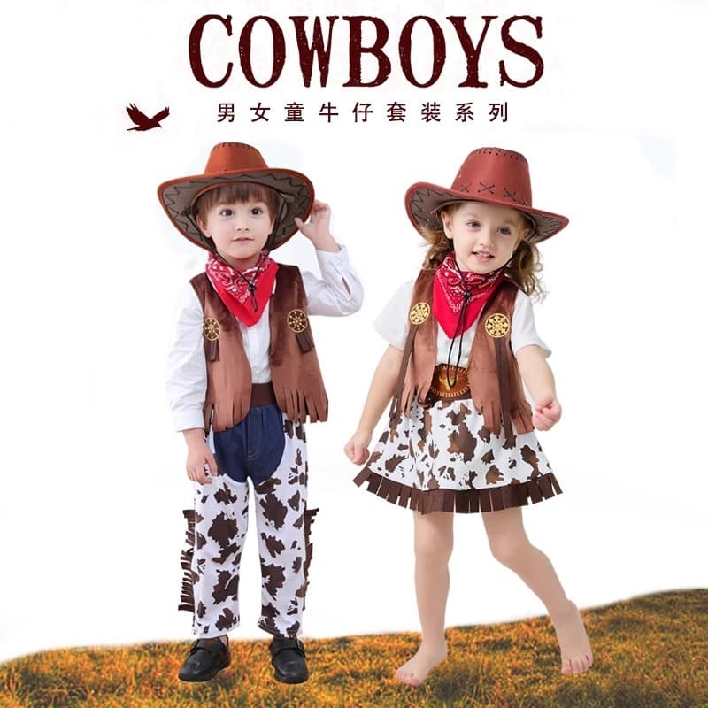 จาก กทมชุดคาวบอยเด็กโต คาวเกิร์ลเด็กโต cowboy girl costume Cowboy Kid cowboy cosplay คาวบอย เด็ก รูปที่ 1