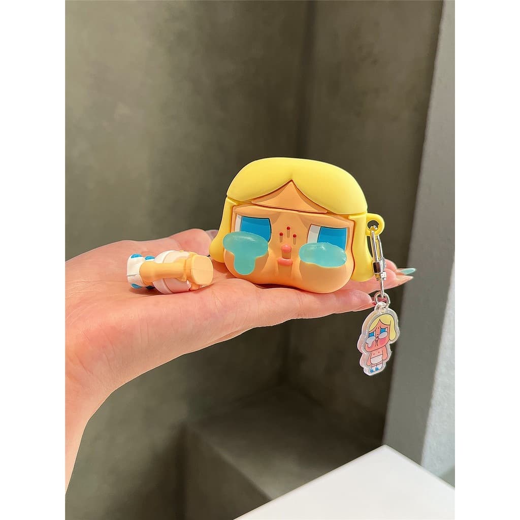 For AirPods pro3 2025 ทารกร้องไห้สีดําน่ารักสําหรับไร้สายบลูทูธ AirPodsPro เคสหูฟัง AirPods4 AirPods1/2 ซิลิโคนอ่อนนุ่ม AirPods3 Pro2 ใหม่ รูปที่ 8