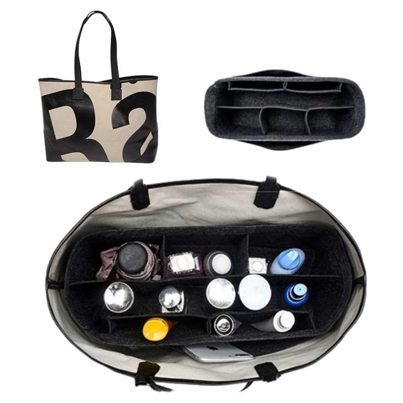 EverToner Felt ใส่กระเป๋าสําหรับ Rally x UNO city Tote Bag Series กระเป๋าแต่งหน้าผู้หญิง รูปที่ 4