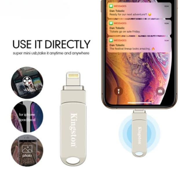 2 in 1 แฟลชไดรฟ์ Usb 2TB Usb Flash Drive 1TB Otg สําหรับ iPhone Storage รูปที่ 5
