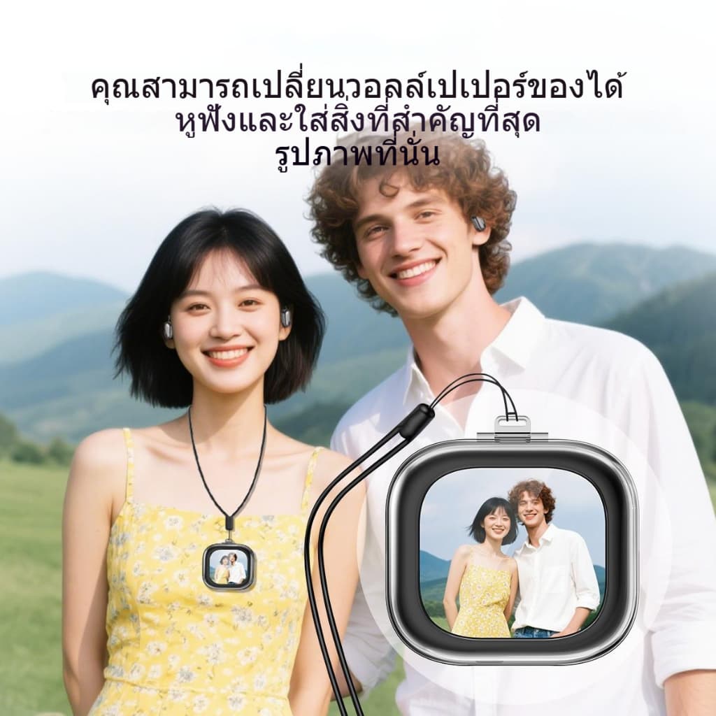 ERAZER XF38 หูฟังแปลภาษา AI Translator แปลภาษาแบบเรียลไทม์ บลูทูธ TWS Bluetooth 5.4 พร้อมจอแสดงผล LED หูฟังสำหรับธุรกิจ ไมโครโฟน หูฟังไร้สาย เปลี่ยนวอลเปเปอร์ได้ รูปที่ 4