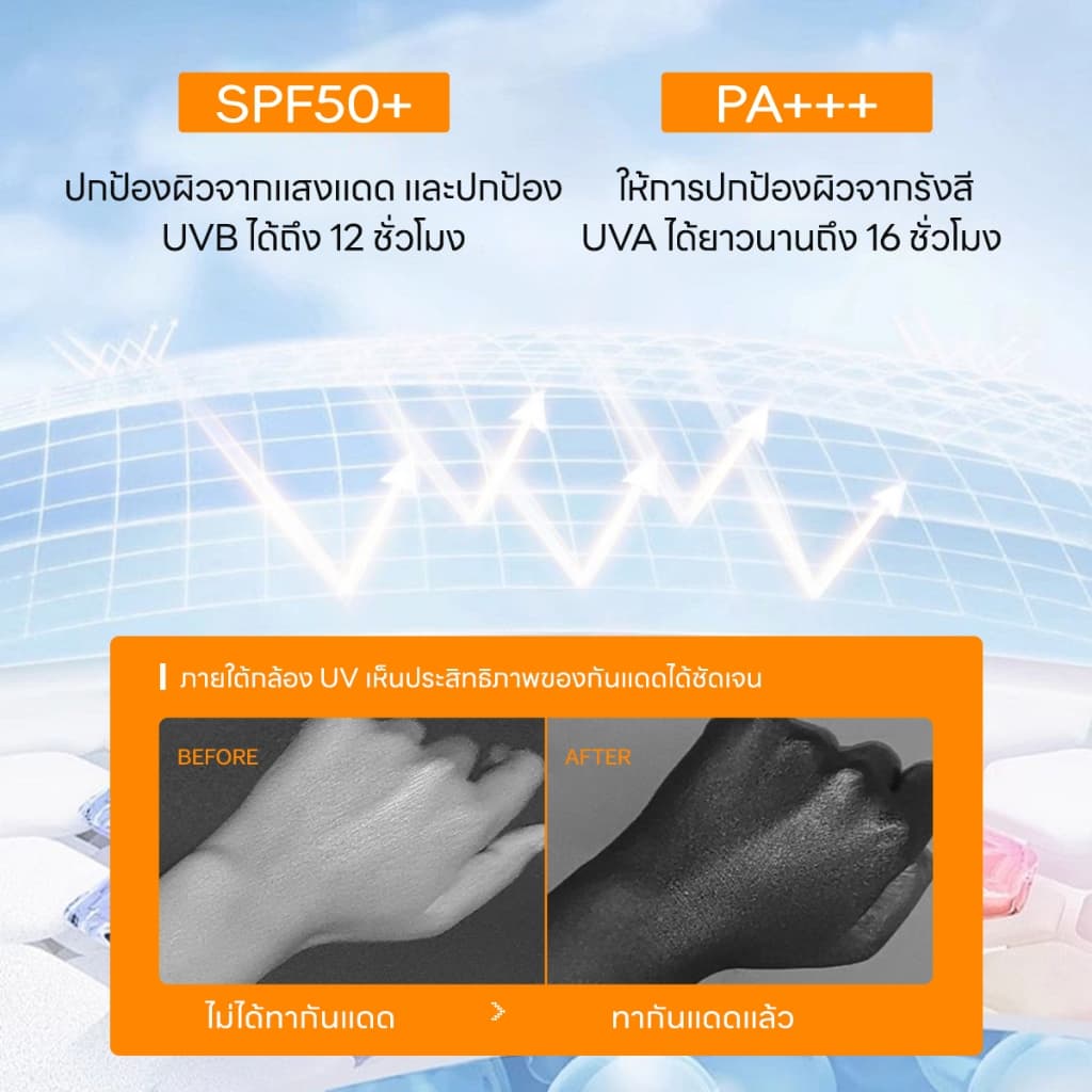 ICELERSKIN Sunscreen Spray SPF50+PA++++ Gentle Non-Irrating Sensitive Skin สามารถใช้ Fully Resist UVA/UVB เหมาะสําหรับทั้งครอบครัว รูปที่ 5