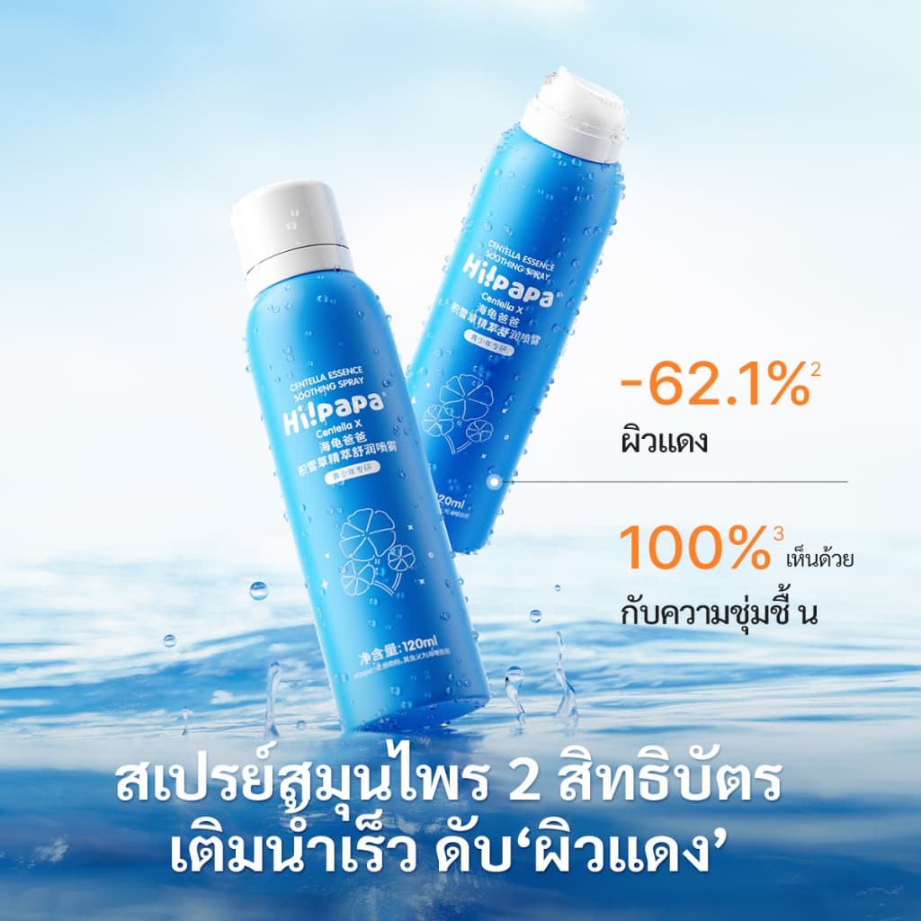 Hi!papa สเปรย์ใบบัวบก Centella Moisture Spray ลดรอยแดง ผิวแพ้ง่าย ใช้ได้ทุกวัน ปิด 31 ก.ค. รูปที่ 6