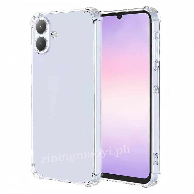 4in1 Samsung Galaxy A07 A17 เคสโทรศัพท์โปร่งใสแบบนุ่มกันกระแทกสําหรับSamsung Galaxy A06 A56 A26 A36 A16 A05 ฟิล์มเมมเบรนเซรามิกและฟิล์มเลนส์และฟิล์มด้านหลัง รูปที่ 4