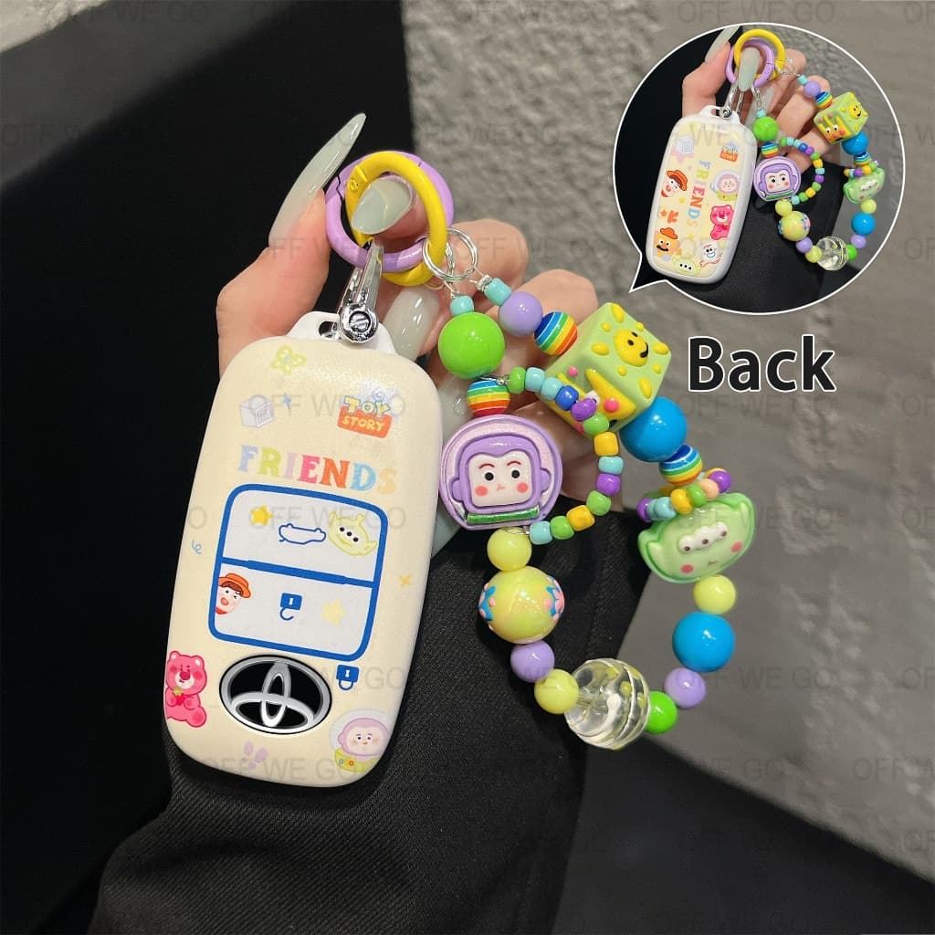 เคสกุญแจรถยนต์ Toyota yaris ativ Toyota Veloz 2022 Yaris Cross 2023 ปลอกกุญแจพวงกุญแจรถ ABS รูปที่ 1