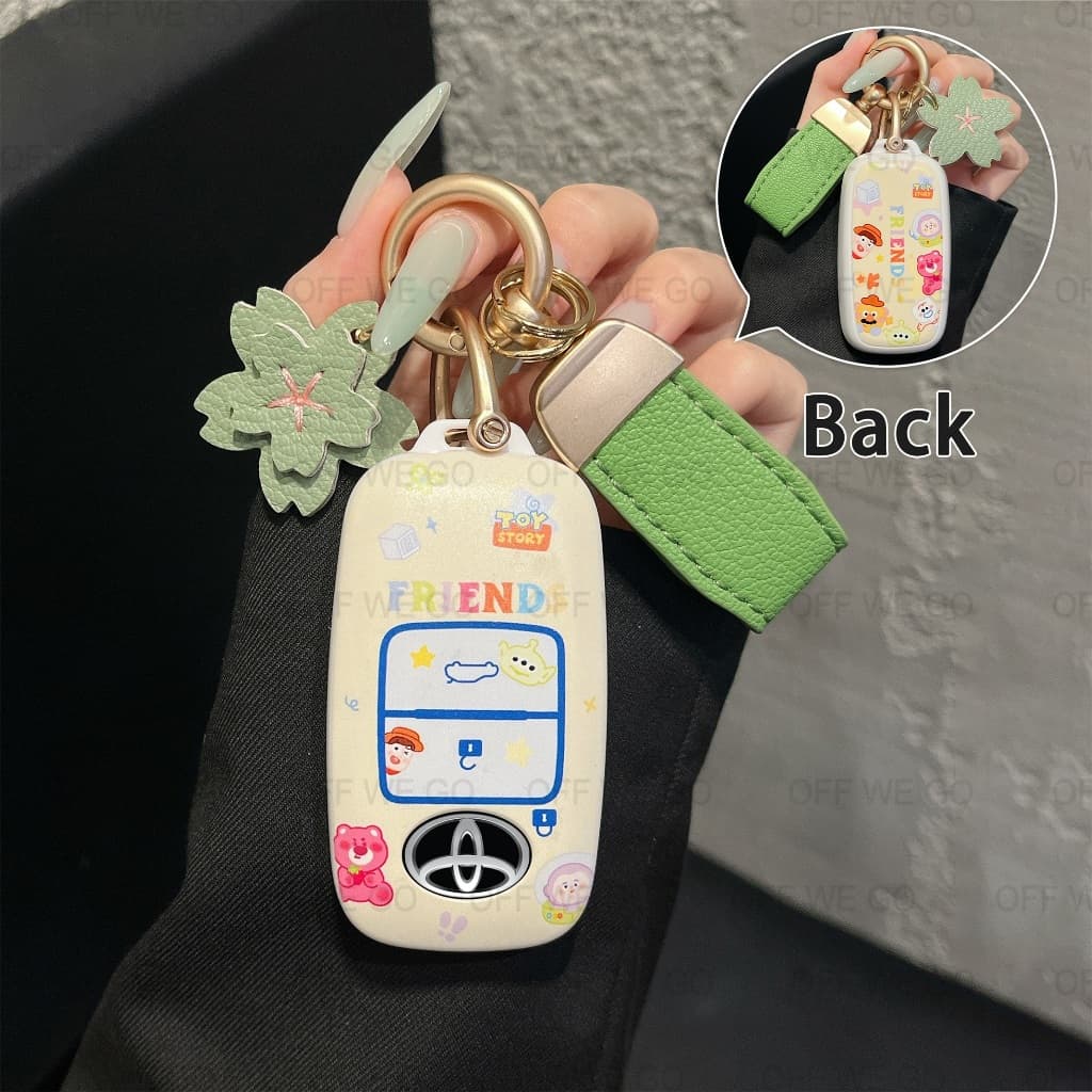 เคสกุญแจรถยนต์ Toyota yaris ativ Toyota Veloz 2022 Yaris Cross 2023 ปลอกกุญแจพวงกุญแจรถ ABS รูปที่ 3