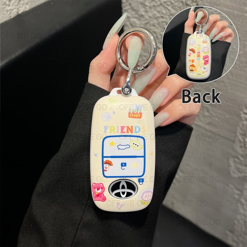 เคสกุญแจรถยนต์ Toyota yaris ativ Toyota Veloz 2022 Yaris Cross 2023 ปลอกกุญแจพวงกุญแจรถ ABS รูปที่ 4