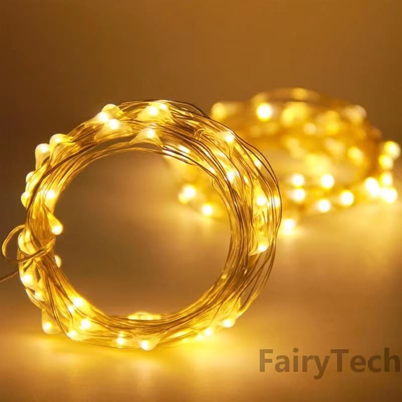ไฟ LED 2M 5M 10M 5V USB LED String light Fairy คริสต์มาสงานแต่งงาน Garland ไฟ Party เทศกาลของขวัญตกแต่ง รูปที่ 9