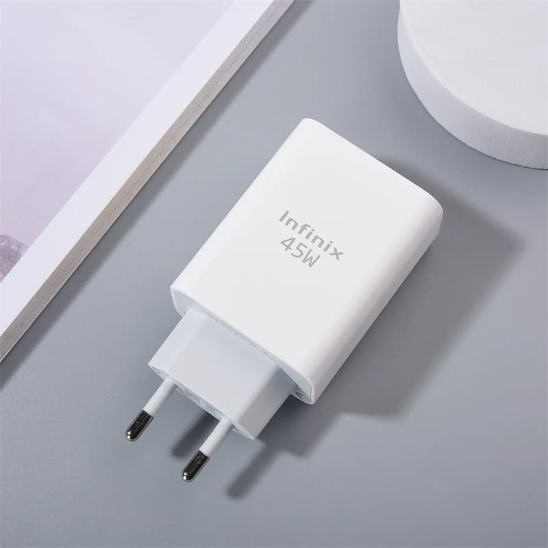 Original Infinix 45W Charger EU Super Fast Charging Power Adapter 6A USB C สําหรับ Infinix หมายเหตุ 40 30 30i Zero 8 30 X ร้อน 40 30 Pro รูปที่ 5