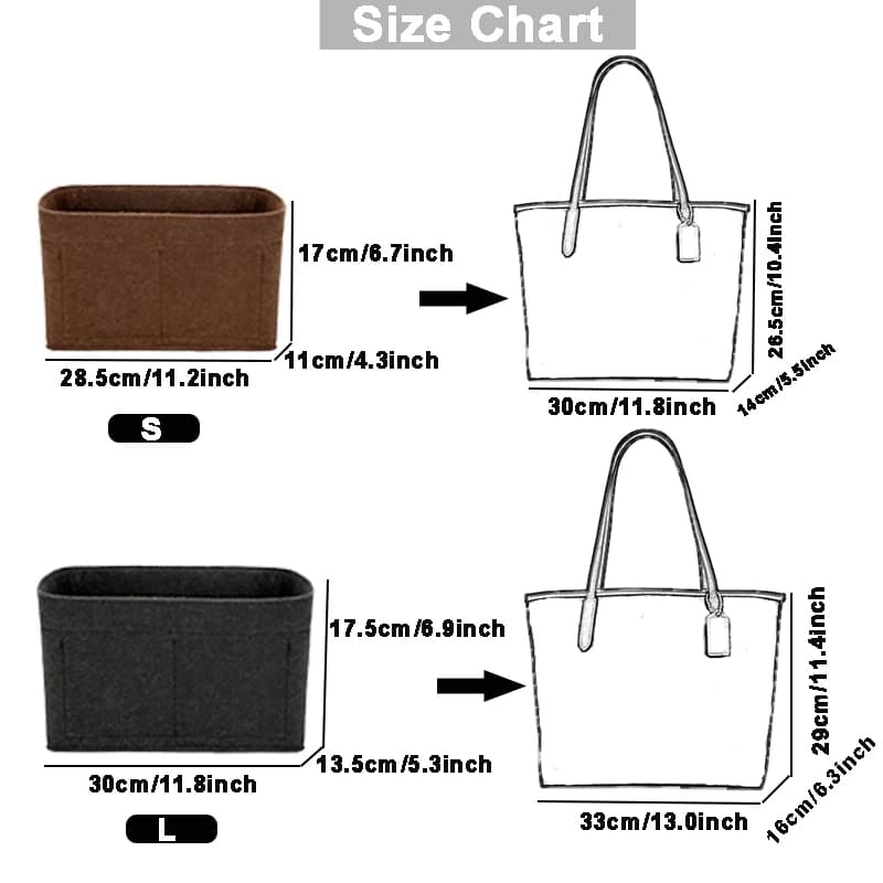 Felt กระเป๋าสักหลาด สําหรับใส่เครื่องสําอางกลาง กันน้ำ เหมาะกับการเดินทาง Bag Organizer รูปที่ 4
