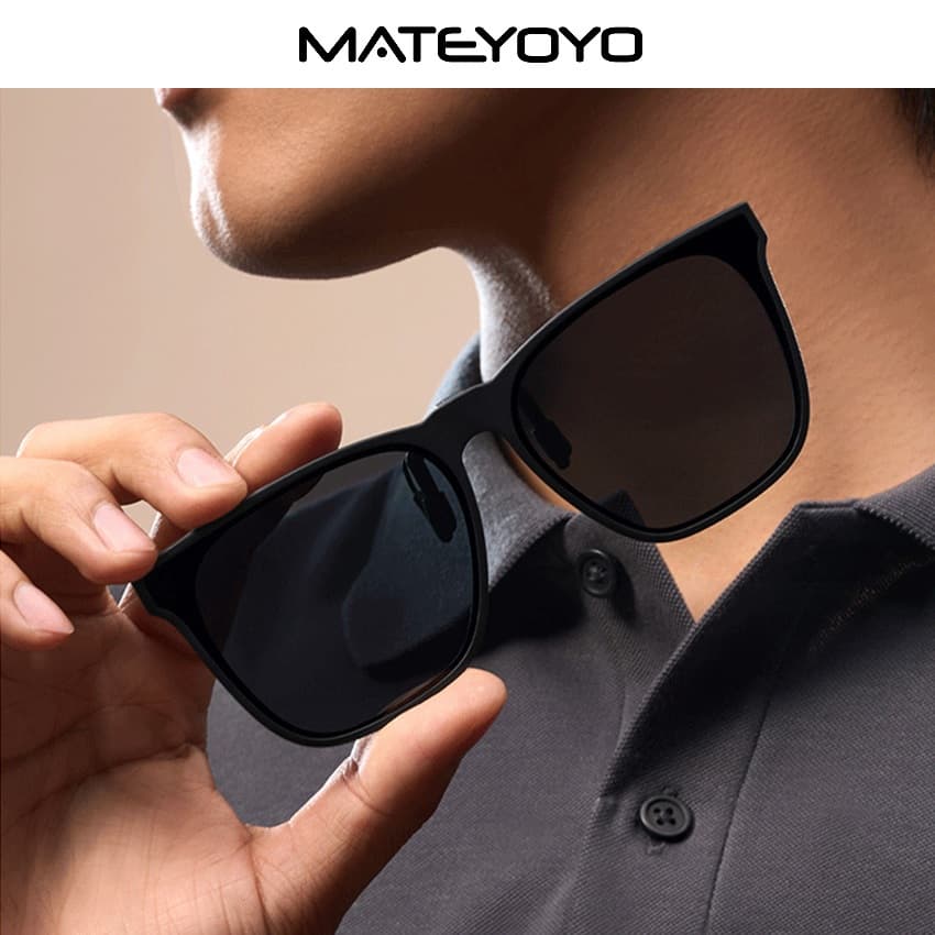 MATEYOYO คลิปบนแว่นตากันแดดโพลาไรซ์ TR90 กรอบขนาดใหญ่ น้ำหนักเบาระดับ unisex สำหรับผู้ชายและผู้หญิง ใช้งานได้ทั้งกลางแจ้งและขับรถ รูปที่ 2