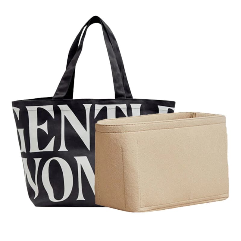 For Gentle Women CANVAS TOTE Bag Organizer กระเป๋าผ้าสักหลาด กระเป๋าเครื่องสําอาง รูปที่ 8
