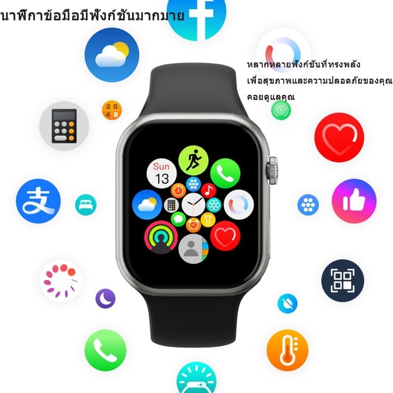 Sorf X10s 2.04" สมาร์ทวอทช์ หน้าจอใหญ่ชัดเจน รองรับภาษาไทยเต็มรูปแบบ + AI อัจฉริยะในตัว กันน้ำ IP67 โทรได้สด ๆ นาฬิกาวิ่งสมาร์ท ใช้งานครบจบในเรือนเดียว รูปที่ 2
