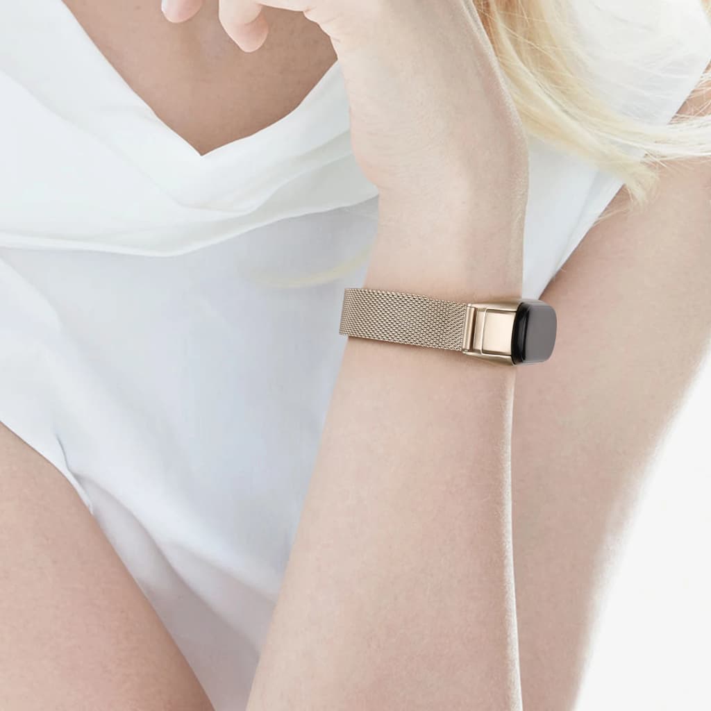 สายสแตนเลสสําหรับ เสี่ยวหมี่ for Mi Band 10 9 8 สร้อยข้อมือโลหะสายรัดข้อมือสําหรับ for Mi Band 7 6 5 4 3 สายอุปกรณ์เสริม รูปที่ 9