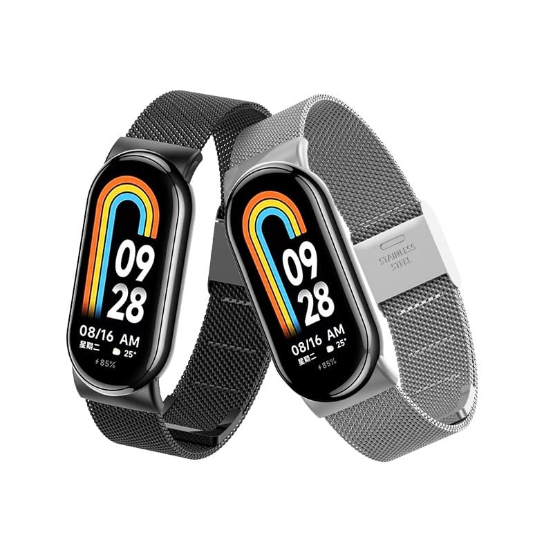 สายสแตนเลสสําหรับ เสี่ยวหมี่ for Mi Band 10 9 8 สร้อยข้อมือโลหะสายรัดข้อมือสําหรับ for Mi Band 7 6 5 4 3 สายอุปกรณ์เสริม รูปที่ 3