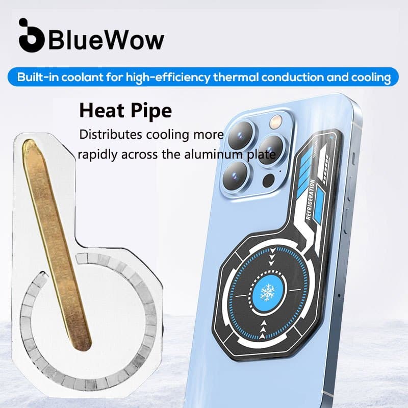 ห้องไอระเหยท่อความร้อน BlueWow อัพเกรดใหม่แม่เหล็ก / น้ํายาหล่อเย็นในตัวสําหรับการนําความร้อนที่มีประสิทธิภาพสูงและความเย็น รูปที่ 1