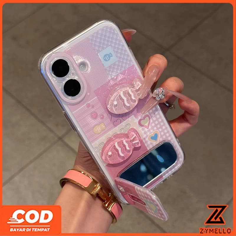 เหมาะสําหรับ OPPO Reno 15F Reno14F Reno14 Pro Reno 13F Reno12 F Reno 11F Reno10 Reno8Z Reno7Z Reno8T Reno5 Reno4 Reno6zFashion จิ๊กซอว์รูปแบบกระจกขาตั้งกันกระแทก TPU โทรศัพท์ รูปที่ 7