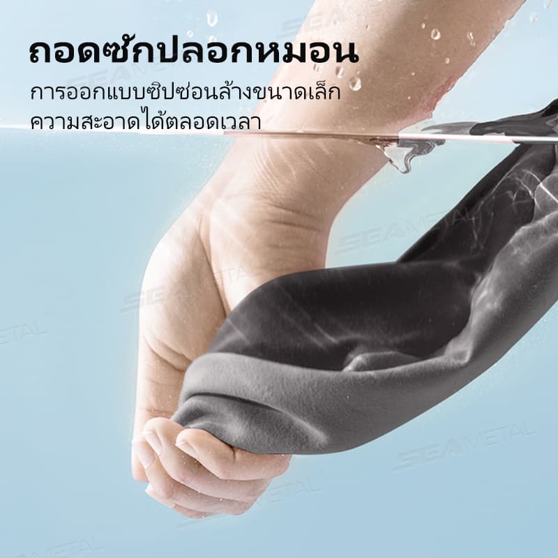 SEAMETAL เบาะรองนั่งรถยนต์ เมมโมรี่โฟam ระดับพรีเมี่ยม นุ่มลึก รับสรีระ ลดปวดหลัง นั่งขับรถนานๆ รูปที่ 7