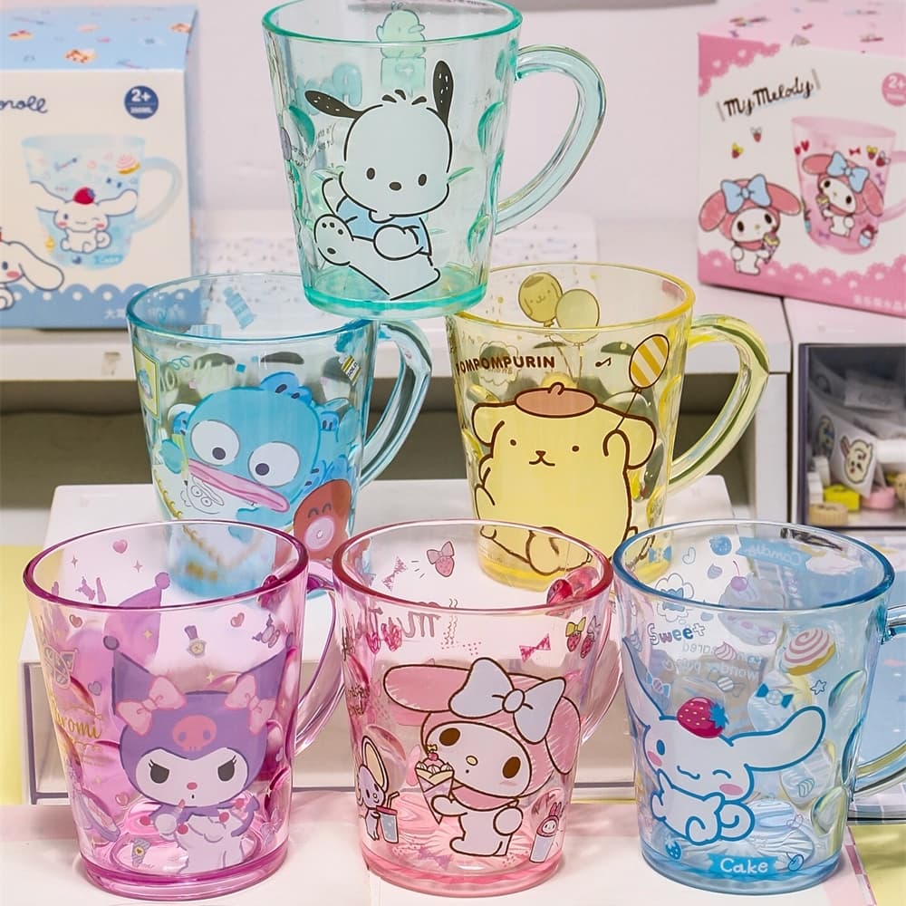 แก้วน้ำเด็ก Sanrio Kuromi วัสดุ AS คุณภาพดี ใสสวย ใช้ได้ทั้งดื่มน้ำ ดื่มนม และบ้วนปาก ขนาด 260ml เหมาะสำหรับเด็ก 2 ปีขึ้นไป รูปที่ 1