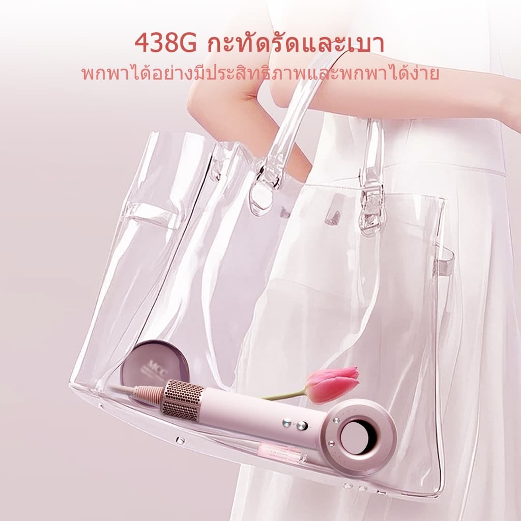HODEKT ความเร็วสูง ​​ไดร์เป่าผมปรับอุณหภูมิและความเร็วได้ ดูแลเส้นผมไอออนลบ รับประกัน 1 ปี รูปที่ 6