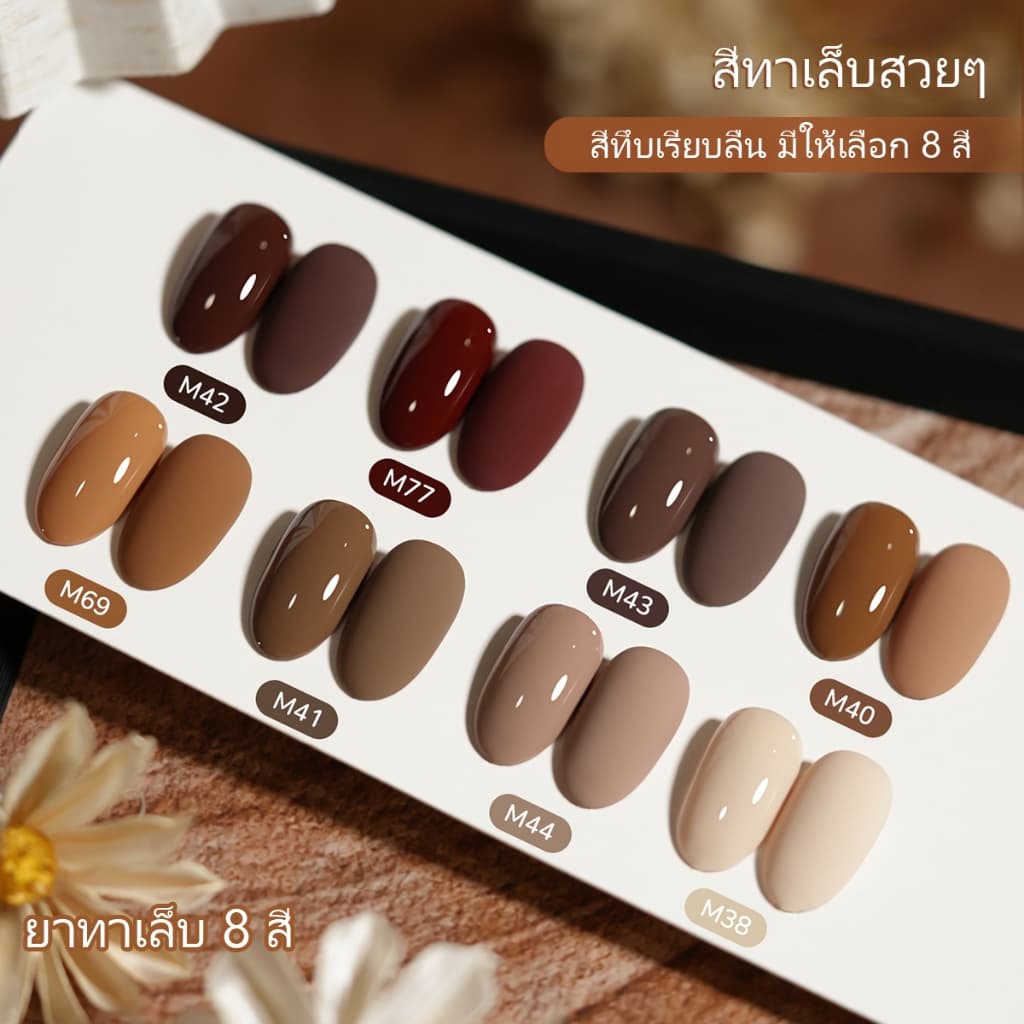 XEIJAYI 15 มล. ยาทาเล็บเจล สีน้ำตาลกาแฟอุ่นใหม่ ติดทนนาน ทนทาน เหมาะสำหรับร้านทำเล็บ รูปที่ 4