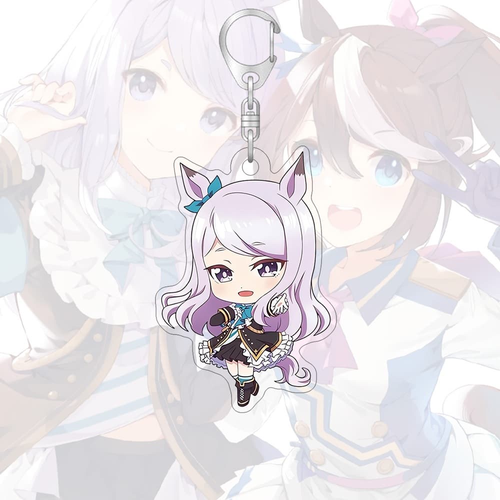 พวงกุญแจอะคริลิค Umamusume อะนิเมะการ์ตูนน่ารักจี้ Key Chains กระเป๋านักเรียนจี้ขนาดเล็กของขวัญ รูปที่ 8