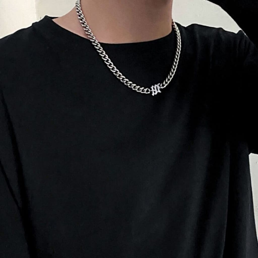 CoolChgสร้อยคอชุบเงิน ไม่จํากัดเพศ อินเทรนด์เครื่องประดับแฟชั่นน้ําหนักเบาสําหรับสวมใส่สบายๆทุกวัน จัดส่งจากกรุงเทพ รูปที่ 4