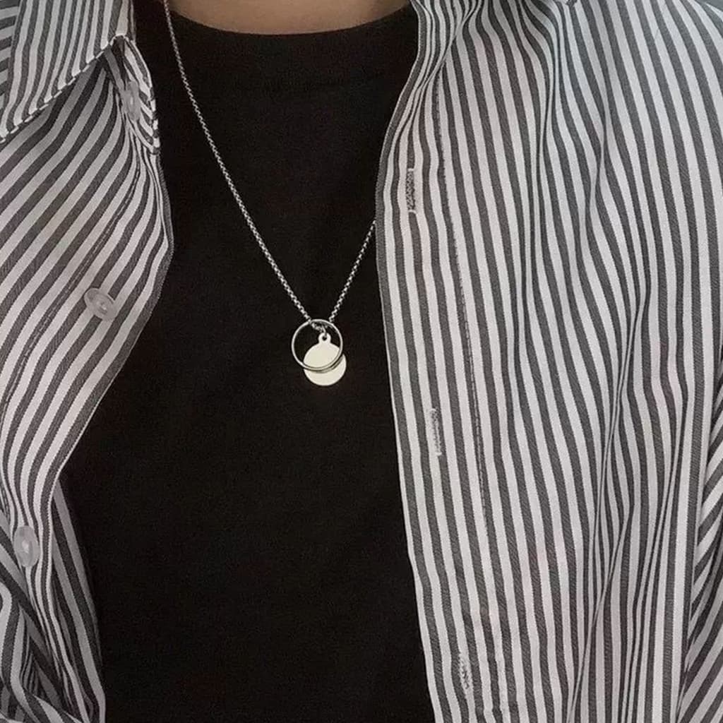 CoolChgสร้อยคอชุบเงิน ไม่จํากัดเพศ อินเทรนด์เครื่องประดับแฟชั่นน้ําหนักเบาสําหรับสวมใส่สบายๆทุกวัน จัดส่งจากกรุงเทพ รูปที่ 8