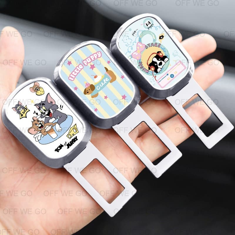 NEW1 PCS Universal Car Seat Belt Extender สําหรับ Toyota etc วัสดุโลหะผสมรถความปลอดภัยเข็มขัดนิรภัยคลิปหัวเข็มขัด รูปที่ 3