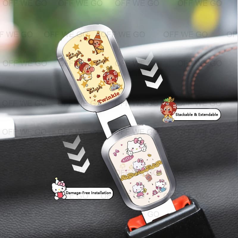 NEW1 PCS Universal Car Seat Belt Extender สําหรับ Toyota etc วัสดุโลหะผสมรถความปลอดภัยเข็มขัดนิรภัยคลิปหัวเข็มขัด รูปที่ 8