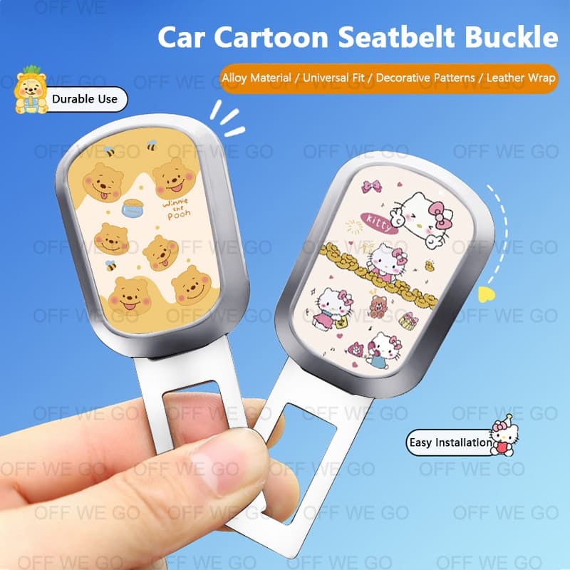 NEW1 PCS Universal Car Seat Belt Extender สําหรับ Toyota etc วัสดุโลหะผสมรถความปลอดภัยเข็มขัดนิรภัยคลิปหัวเข็มขัด