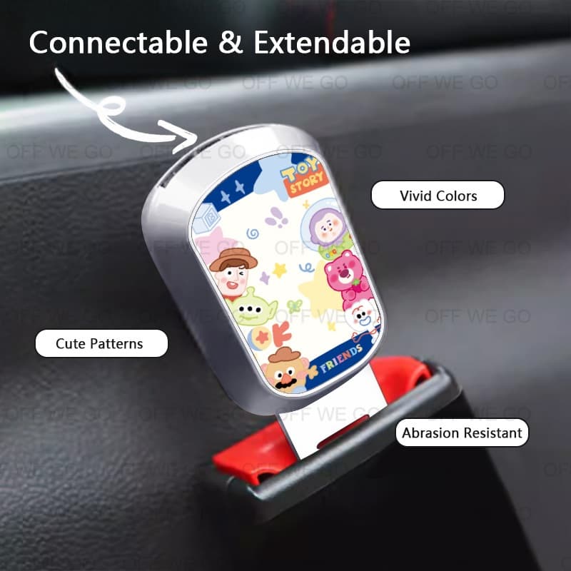NEW1 PCS Universal Car Seat Belt Extender สําหรับ Toyota etc วัสดุโลหะผสมรถความปลอดภัยเข็มขัดนิรภัยคลิปหัวเข็มขัด รูปที่ 4