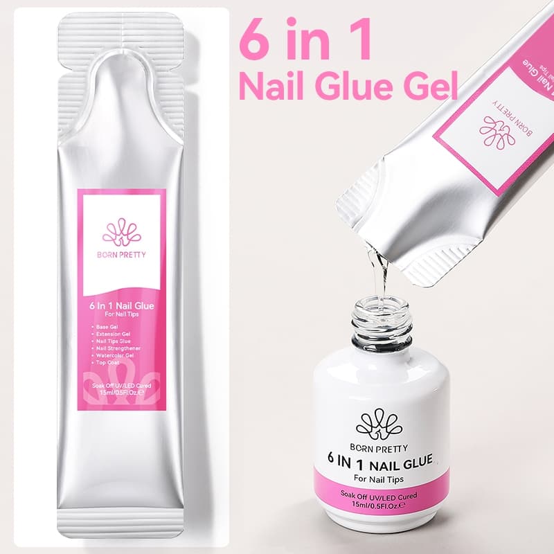 BORN PRETTY 15g Super Top Coat Base Gel No Wipe Top Coat Glossy Long lasting Top Coat Functional Gel Nail Supplies รูปที่ 2