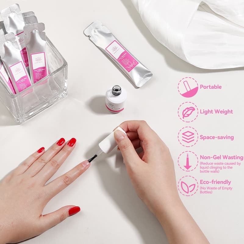 BORN PRETTY 15g Super Top Coat Base Gel No Wipe Top Coat Glossy Long lasting Top Coat Functional Gel Nail Supplies รูปที่ 3