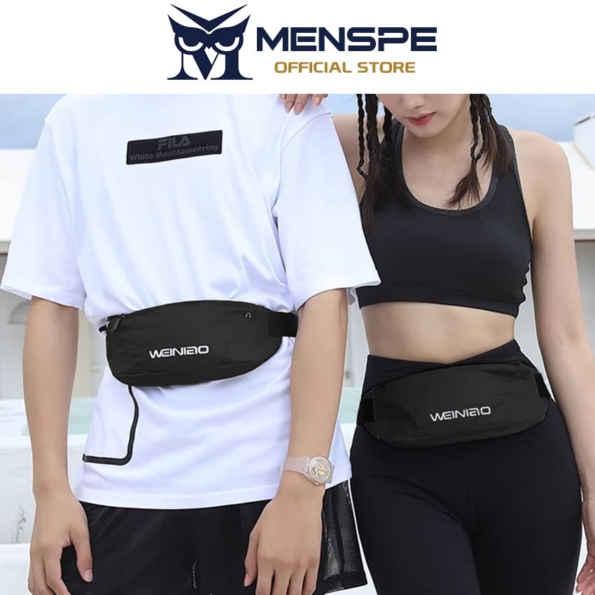 MENSPE กระเป๋ากีฬา Unisex กลางแจ้ง Ultrathin ปรับกันน้ําวิ่งโทรศัพท์กระเป๋าคาดเอวสําหรับออกกําลังกายกีฬากลางแจ้ง รูปที่ 4