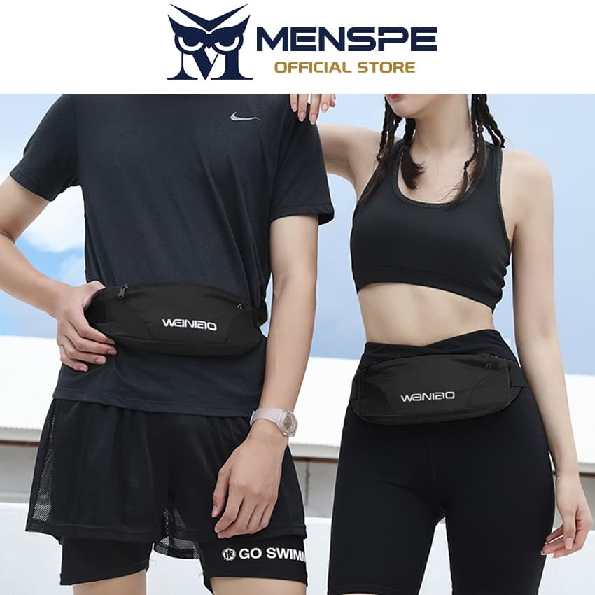 MENSPE กระเป๋ากีฬา Unisex กลางแจ้ง Ultrathin ปรับกันน้ําวิ่งโทรศัพท์กระเป๋าคาดเอวสําหรับออกกําลังกายกีฬากลางแจ้ง รูปที่ 5