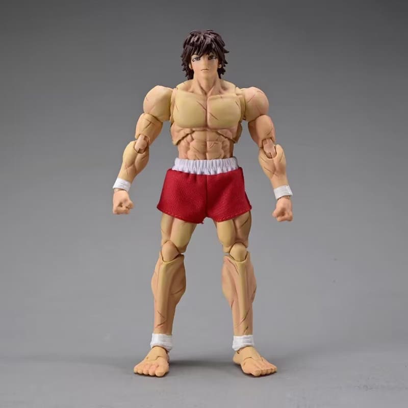 18 ซม.Baki Devil Muscle Fight ของเล่น Hanma Yujiro Action Figure SHF St Grappler Serie เสื้อผ้าจริงตัวเลขการกระทํารุ่นของเล่น Joint Movable Doll รูปที่ 9