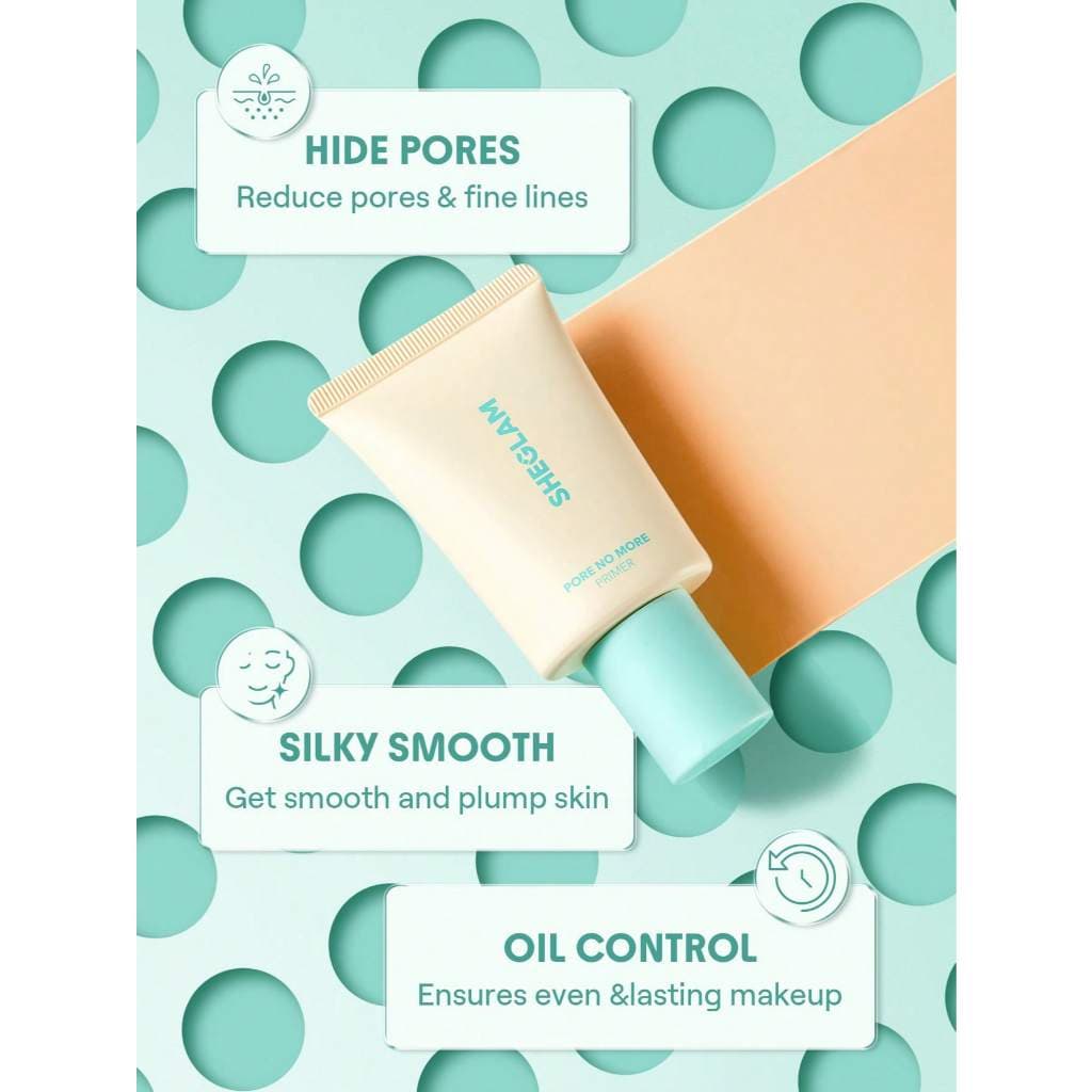 Sheglam Pore No More Primer Poreless Oil-Control Primer เครื่องสําอางน้ําหนักเบา Y2K แต่งหน้า รูปที่ 7