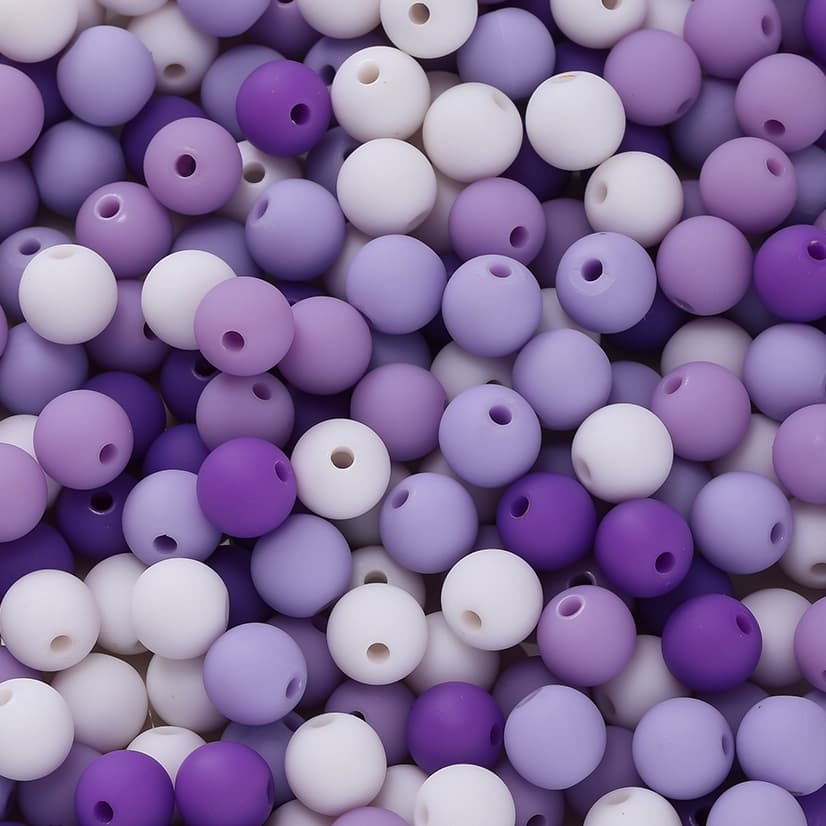 St.kunkka 50/100Pcs 6มม.ลูกปัดกลมอะครีลิคเคลือบฝ้า ลูกปัดสีผสม ลูกปัดหลวม ลูกปัดที่มีรู สำหรับทำสร้อยคอเครื่องประดับ DIY ทำมือ รูปที่ 7