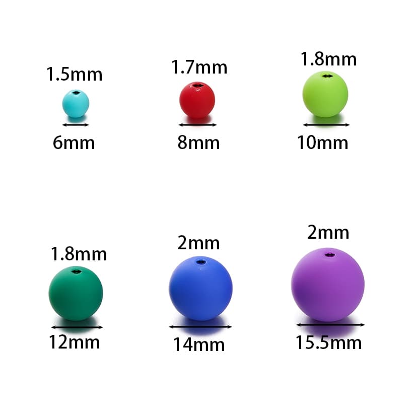 St.kunkka 50/100Pcs 6มม.ลูกปัดกลมอะครีลิคเคลือบฝ้า ลูกปัดสีผสม ลูกปัดหลวม ลูกปัดที่มีรู สำหรับทำสร้อยคอเครื่องประดับ DIY ทำมือ รูปที่ 9