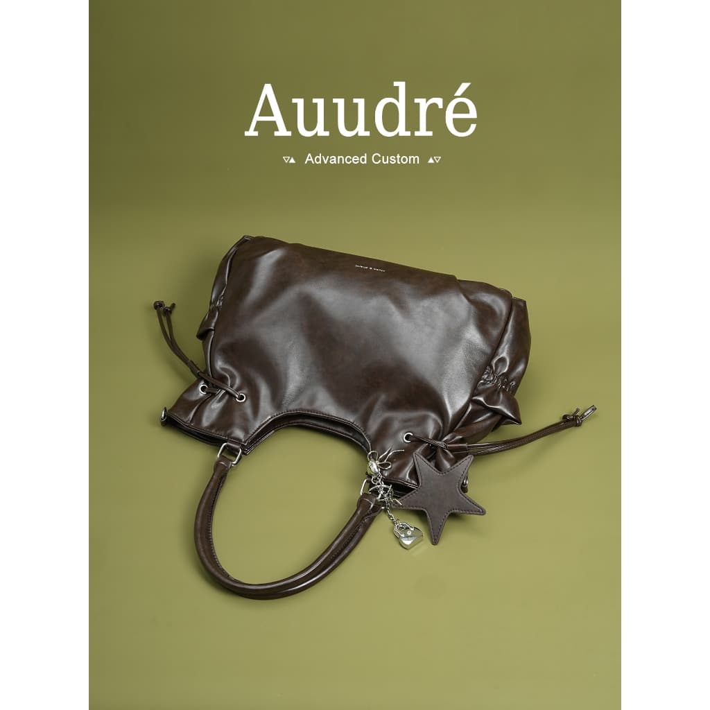 Auure Retro กระเป๋าถือความจุขนาดใหญ่ สำหรับการทำงานและเที่ยว รูปที่ 2