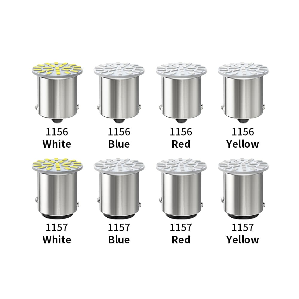 12V/24V 1156 BA15S P21W 1157 Bay15d P21-5W led Super Bright ไฟเลี้ยว 3014 22SMD ไฟท้าย LED ไฟเบรคหลอดไฟรถยนต์ รูปที่ 8