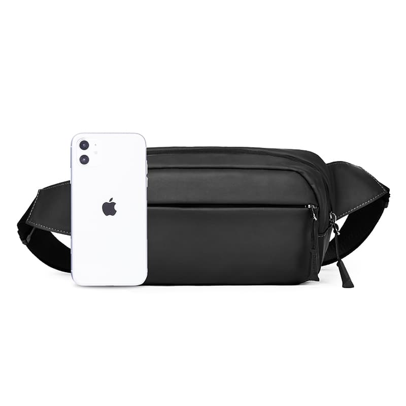 BOSTANTEN Men's Waist Bag กระเป๋าคาดเอวผู้ชาย กันน้ำ ความจุใหญ่ ใช้งานสะดวก เหมาะสำหรับทุกกิจกรรม รูปที่ 2