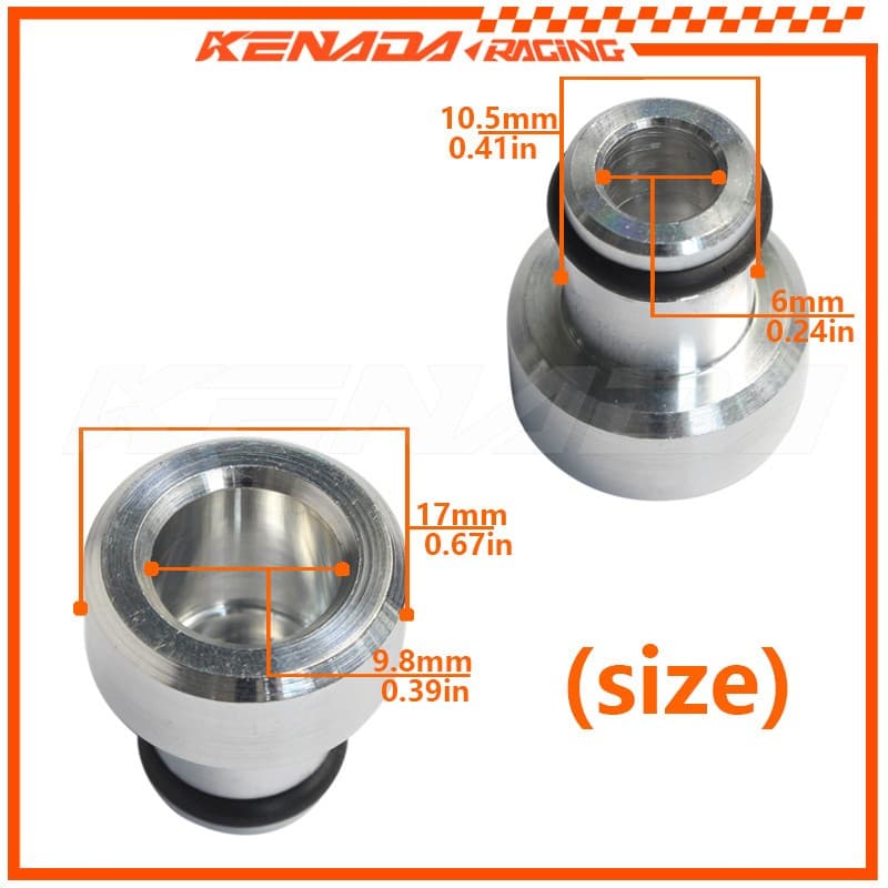 "CNC หัวฉีดเเต่ง คละสี บูทแปลงหัวฉีดเล็กS4 ใส่กลายเป็นS3 หัวฉีดเวฟ110i /หัวฉีดpcx160/WAVE-110i /WAVE-125i CLICK125i/MSXDREAM PCX150 W110-iใหม่ /W125-iใหม่/หัวฉีดเวฟ110i " รูปที่ 2