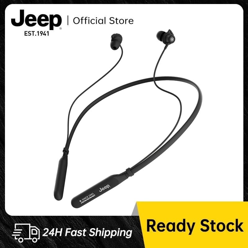Jeep EW135 หูฟังไร้สาย บลูทูธ 5.4 หูฟังคล้องคอ เสียงดี HD Calls เเบตอึด สําหรับเล่นกีฬา วิ่ง รูปที่ 8