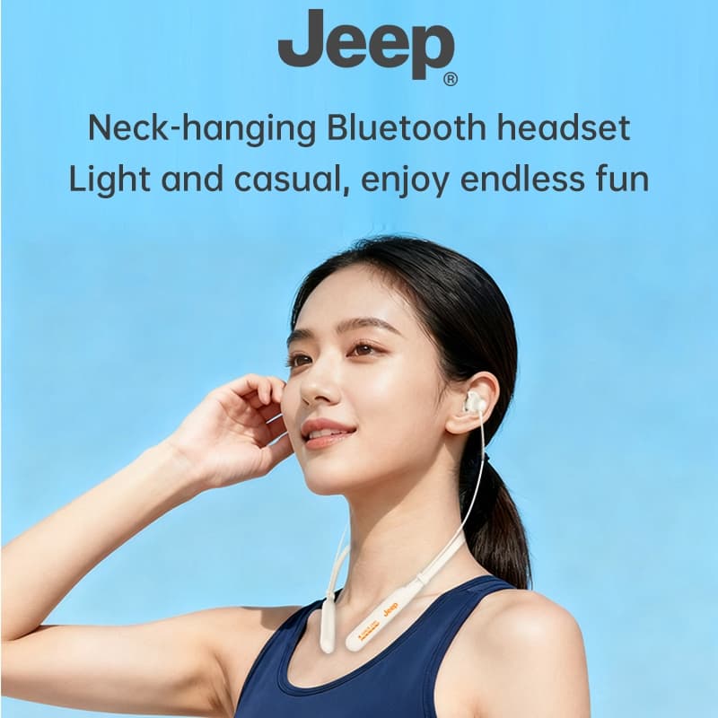 Jeep EW135 หูฟังไร้สาย บลูทูธ 5.4 หูฟังคล้องคอ เสียงดี HD Calls เเบตอึด สําหรับเล่นกีฬา วิ่ง รูปที่ 4