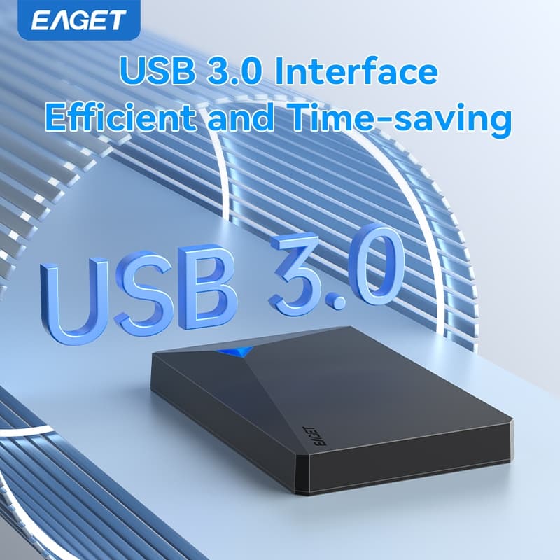 EAGET G20 5Gbps ฮาร์ดไดรฟ์ภายนอกแบบพกพาความเร็วสูงสําหรับพีซีเดสก์ท็อปและแล็ปท็อปและโทรศัพท์ รูปที่ 3