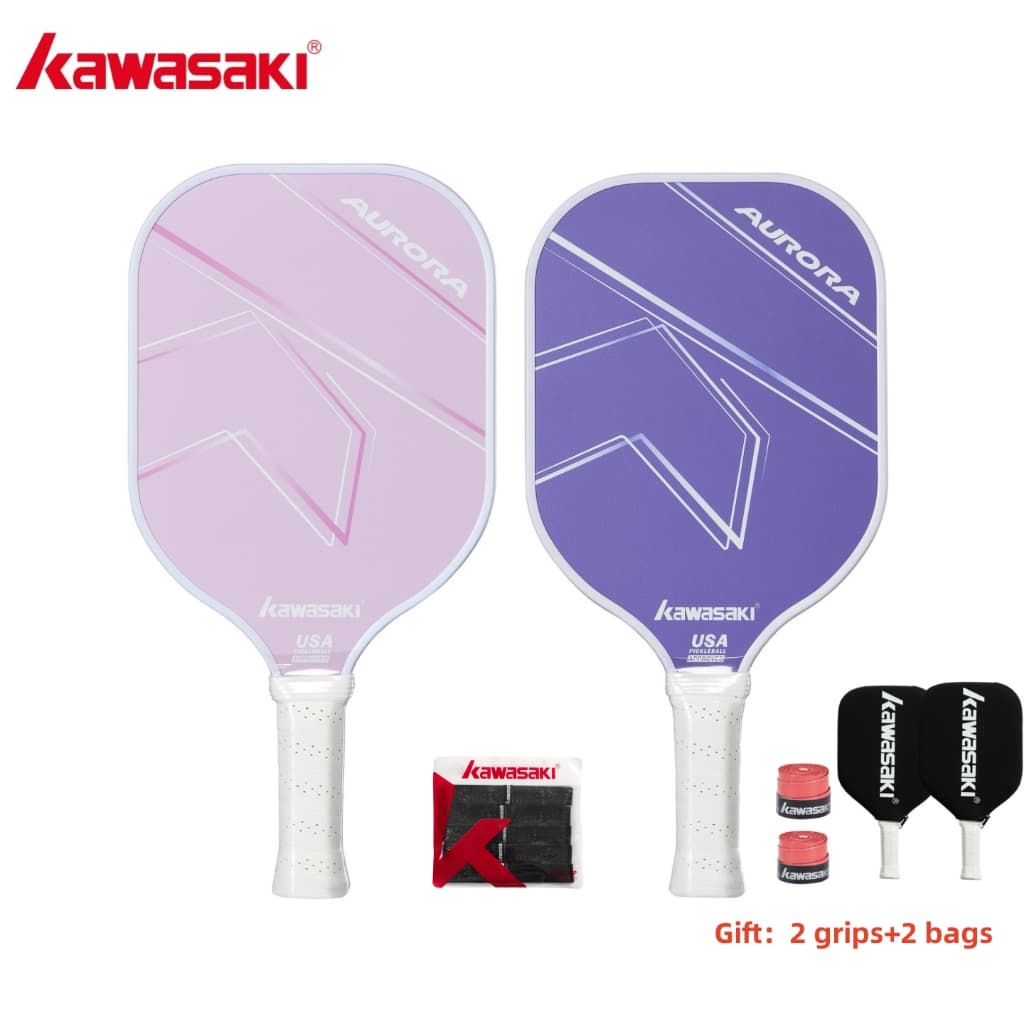 KAWASAKI คาวาซากิ Pickleball Paddle GALAXY&AURORA 220g ไฟเบอร์กลาส Pickle Racket สําหรับผู้เริ่มต้นโจมตี รูปที่ 6