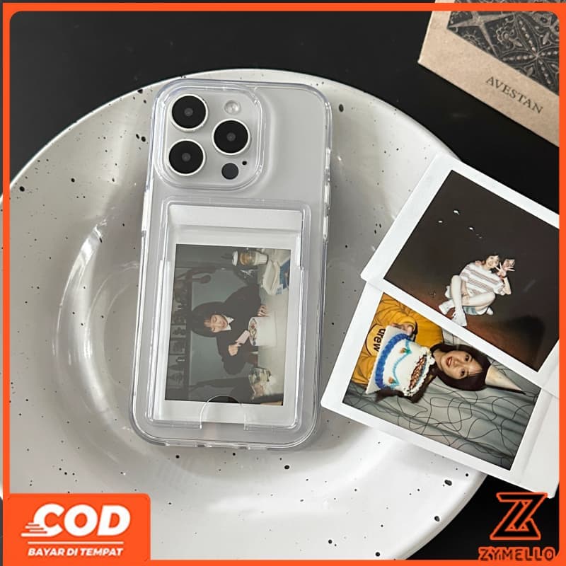 เหมาะสําหรับ OPPO Reno 15F Reno14F Reno14 Pro Reno 13F Reno13Pro Reno12 ผู้ถือบัตรโปร่งใสมีสไตล์ที่มีการเจาะละเอียดและเคสโทรศัพท์ TPU กันกระแทก รูปที่ 2